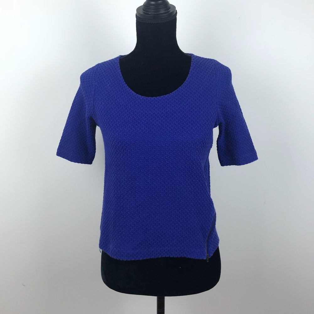 Anthropologie textured casual knit top